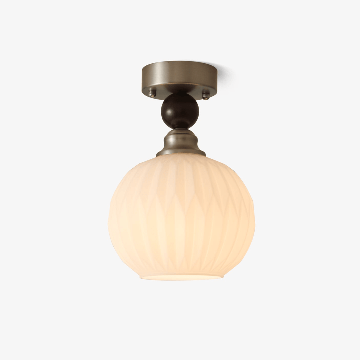 Ivcarila zeitgenössische minimalistische Deckenleuchte aus Glas mit Perlenkugel