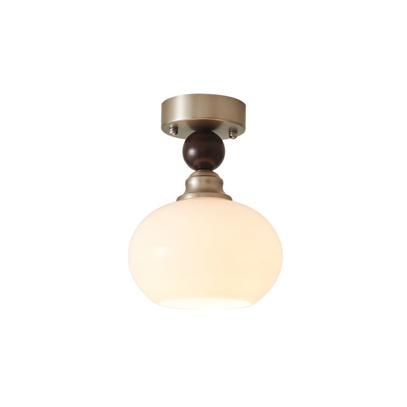 Ivcarila zeitgenössische minimalistische Deckenleuchte aus Glas mit Perlenkugel