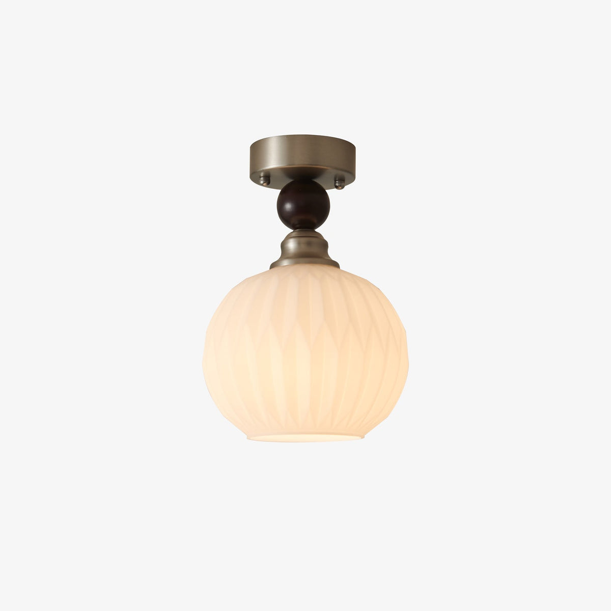 Ivcarila zeitgenössische minimalistische Deckenleuchte aus Glas mit Perlenkugel