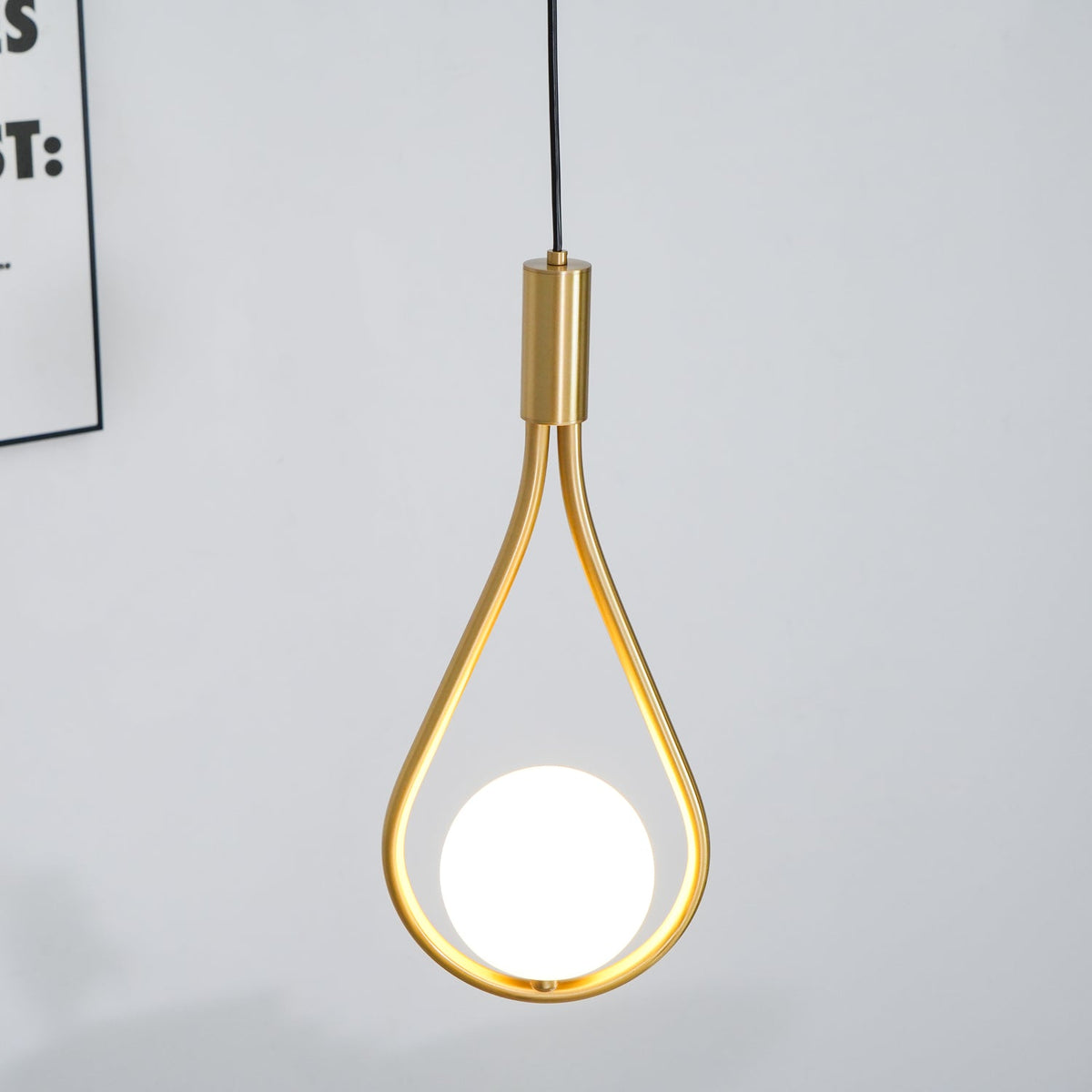 Droplet moderne Pendelleuchte aus Messing