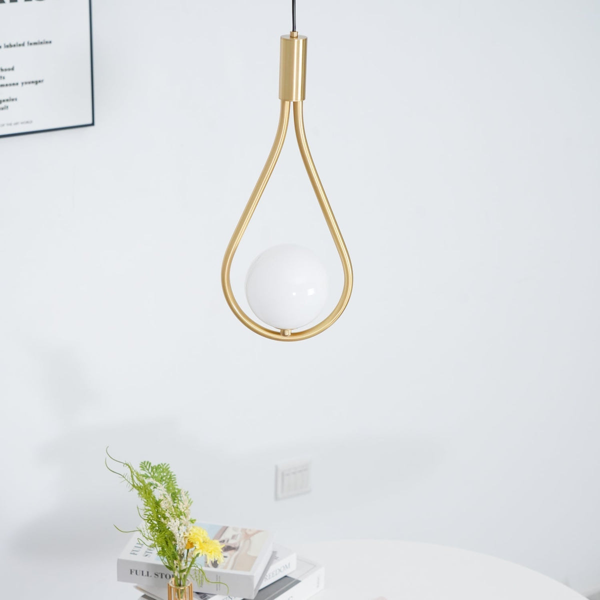 Droplet moderne Pendelleuchte aus Messing