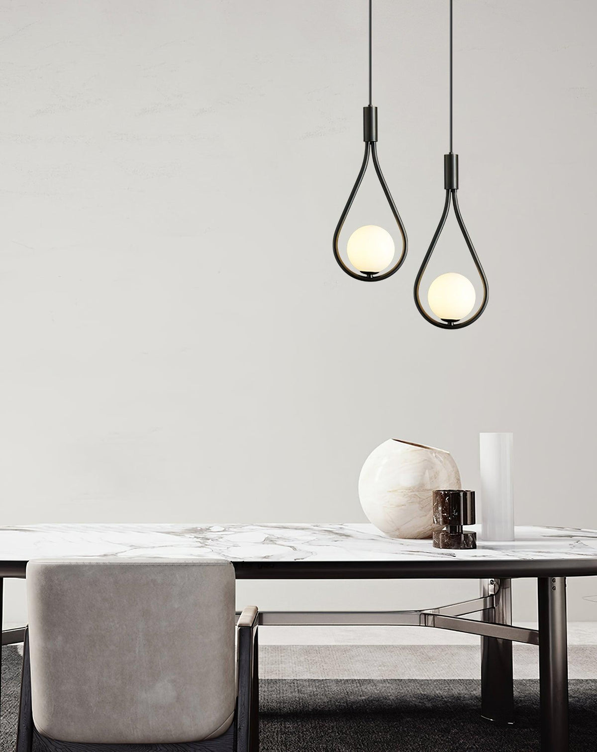 Droplet moderne Pendelleuchte aus Messing