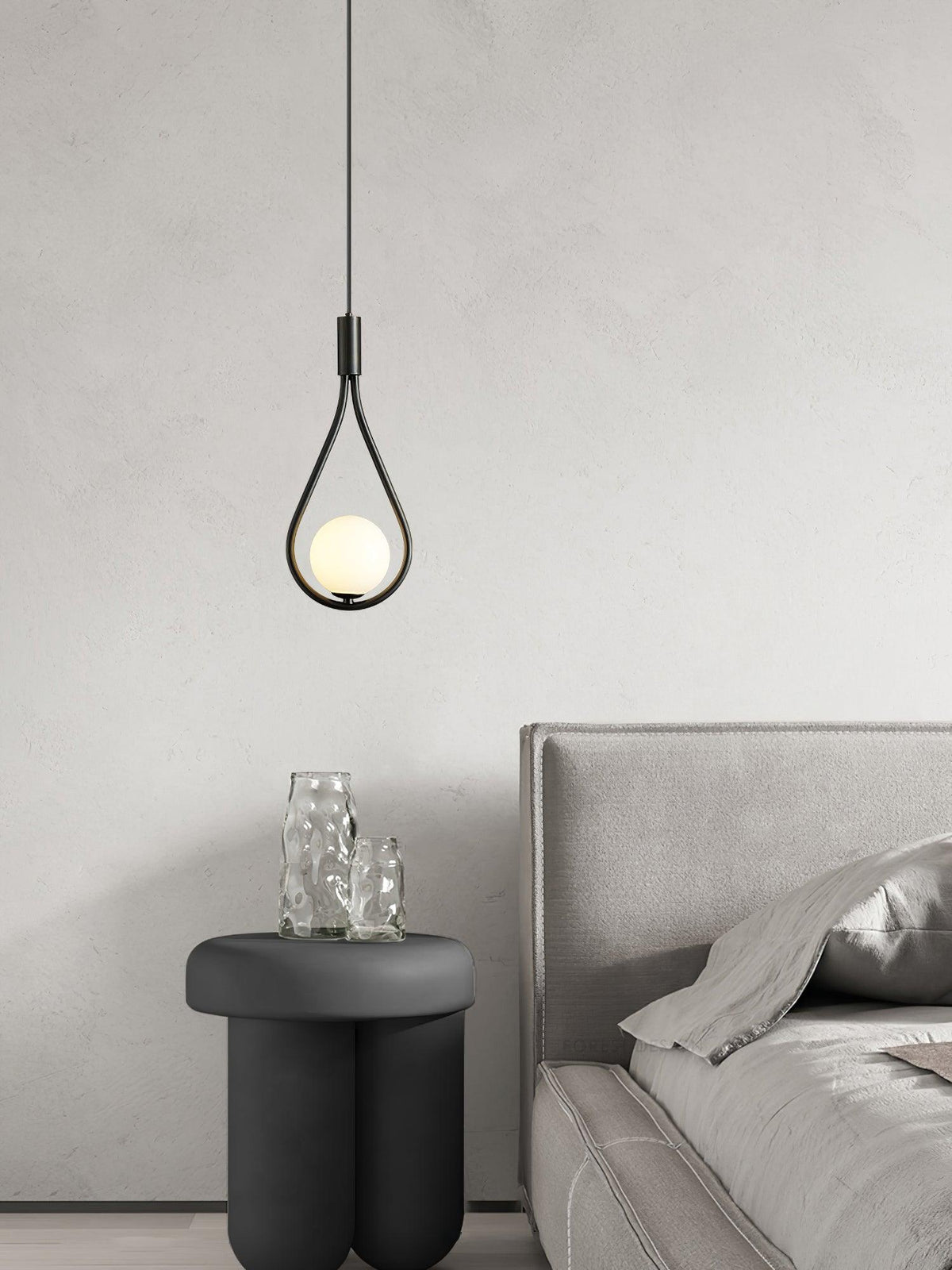 Droplet moderne Pendelleuchte aus Messing