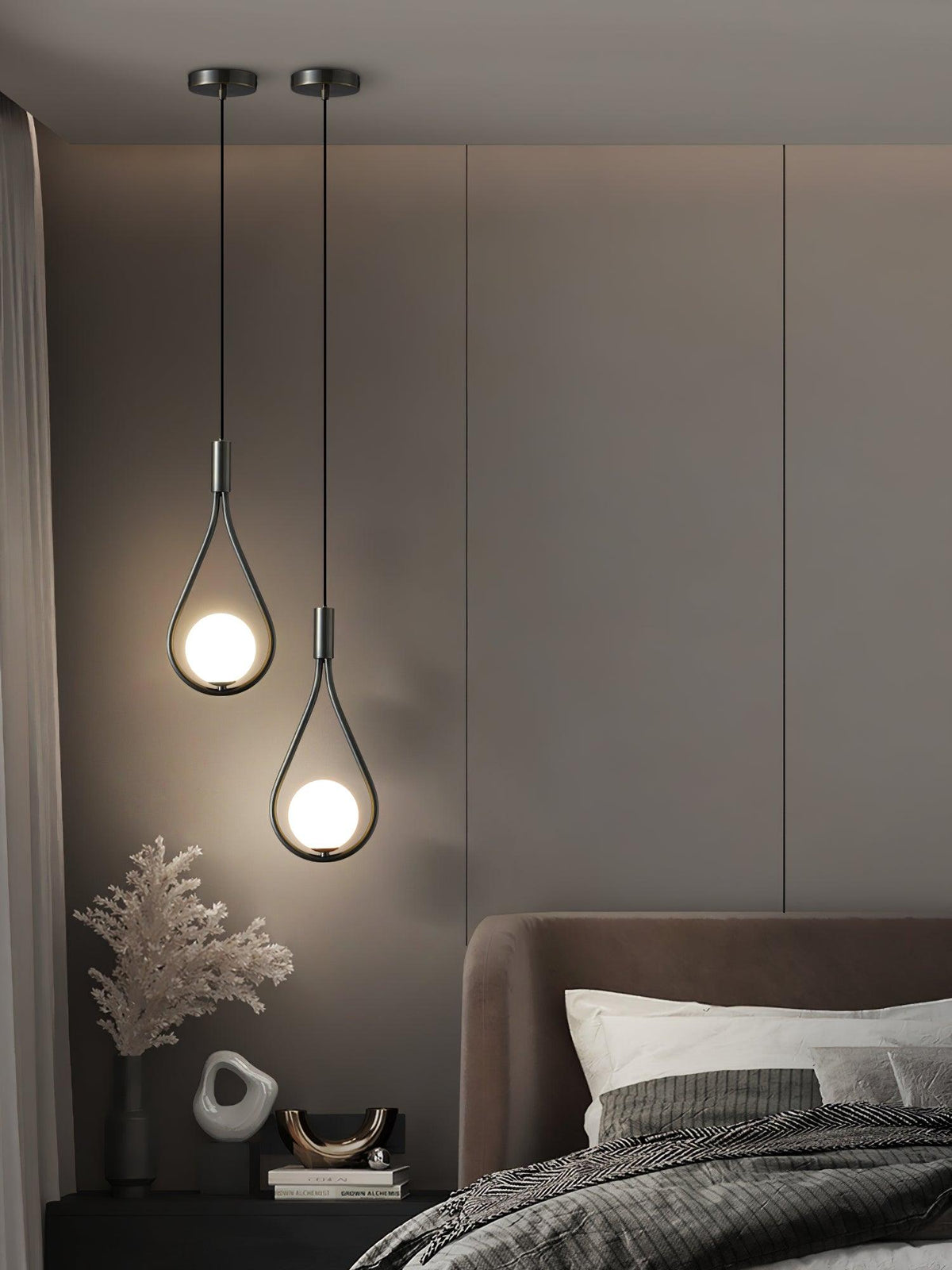 Droplet moderne Pendelleuchte aus Messing