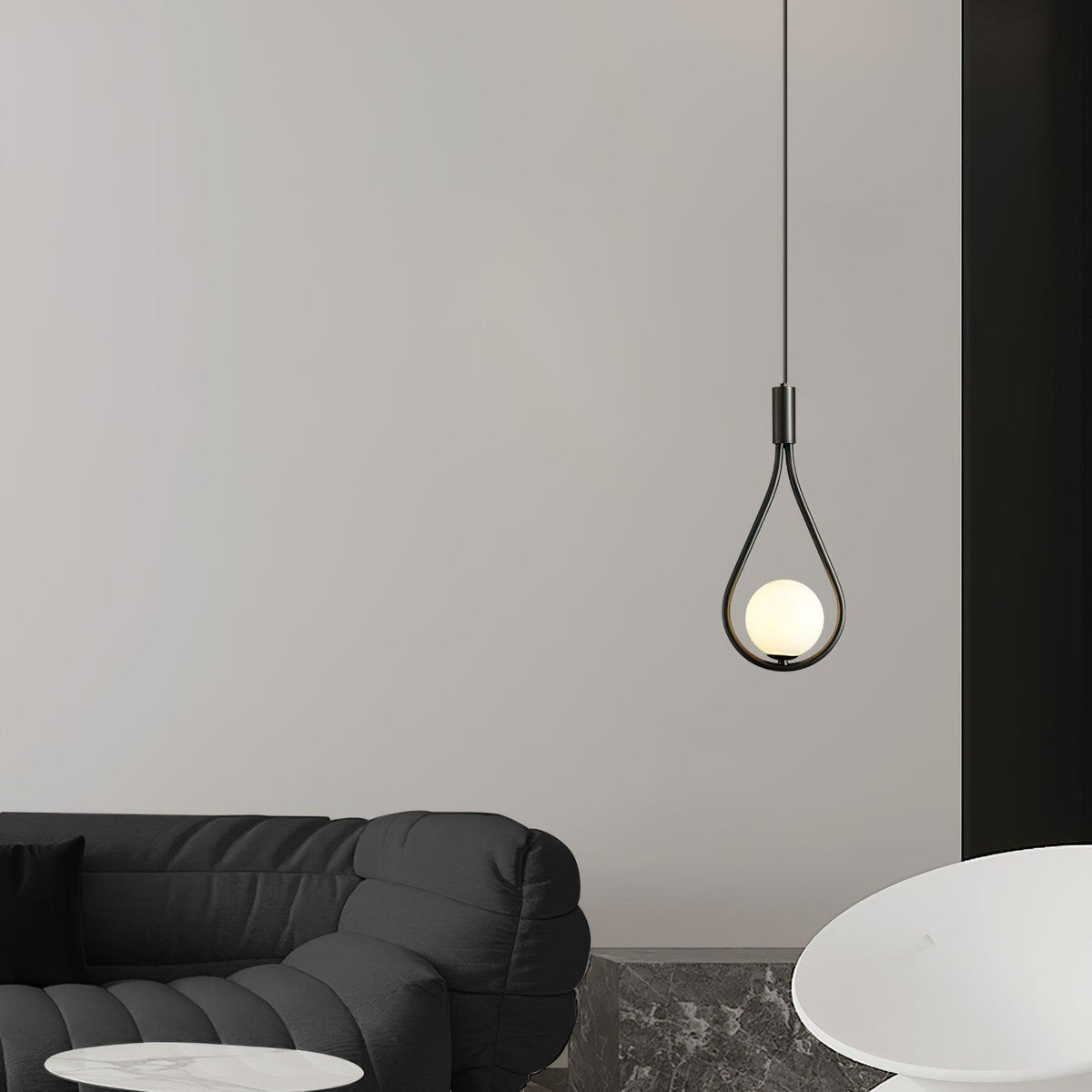 Droplet moderne Pendelleuchte aus Messing