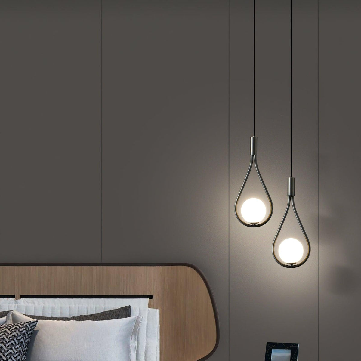 Droplet moderne Pendelleuchte aus Messing