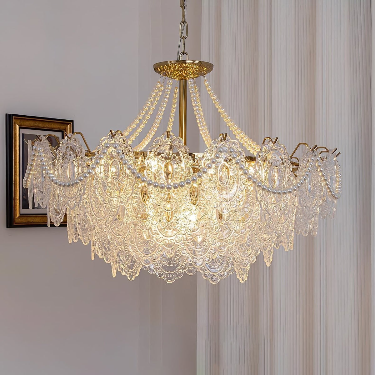Eirivaine Kronleuchter aus Glas