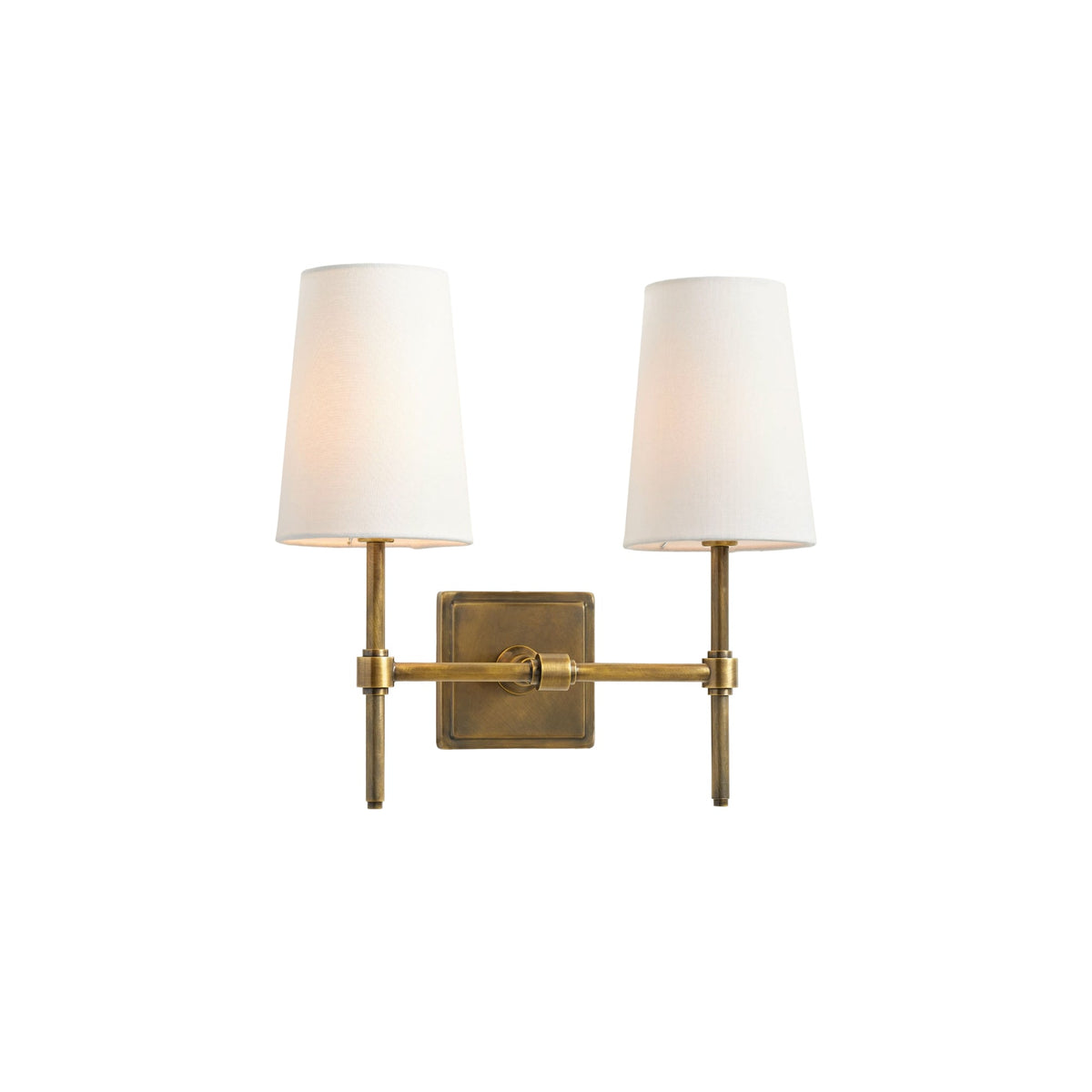 Vicarara Vintage Industrial Messing-Stoff-Wandleuchte