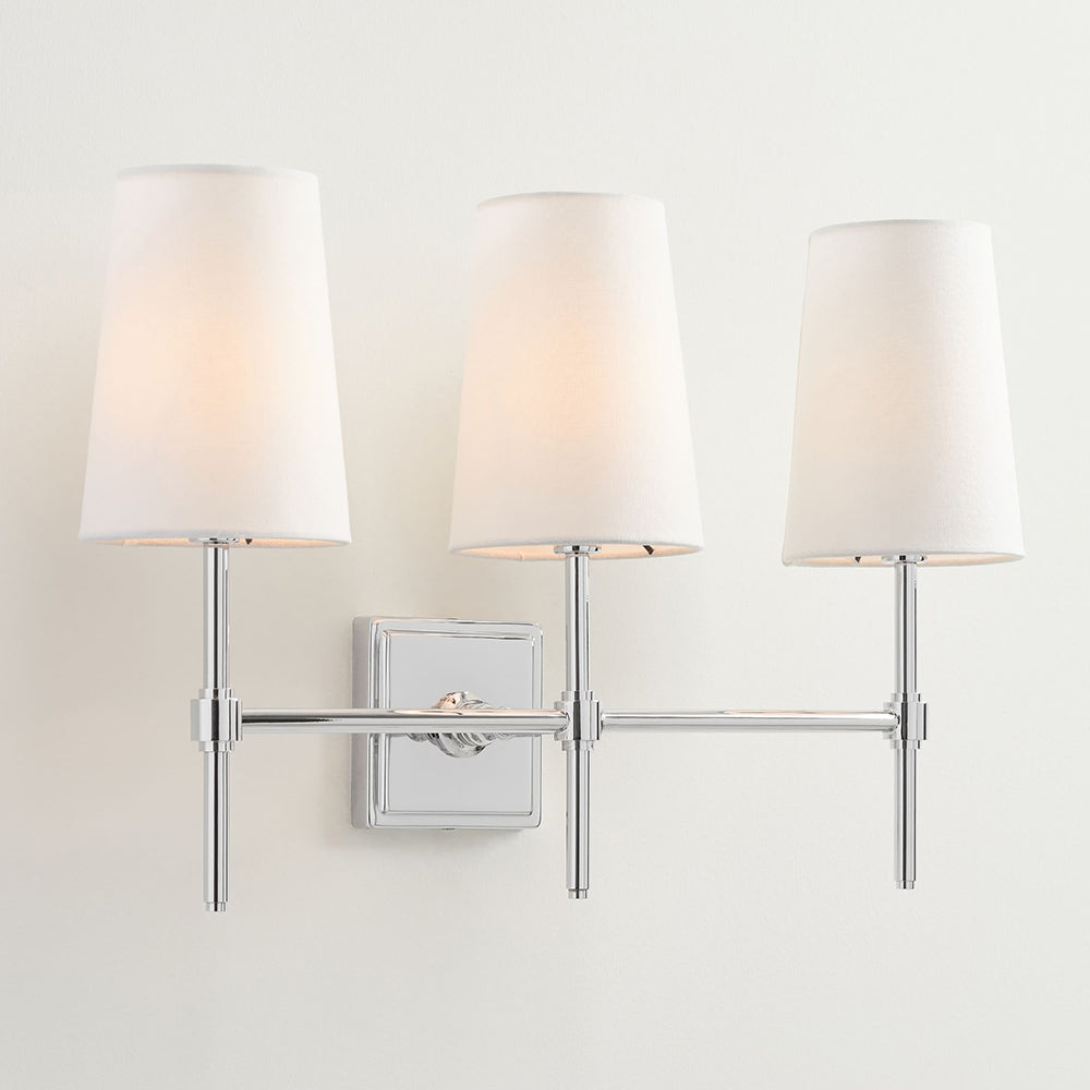 Vicarara Vintage Industrial Messing-Stoff-Wandleuchte