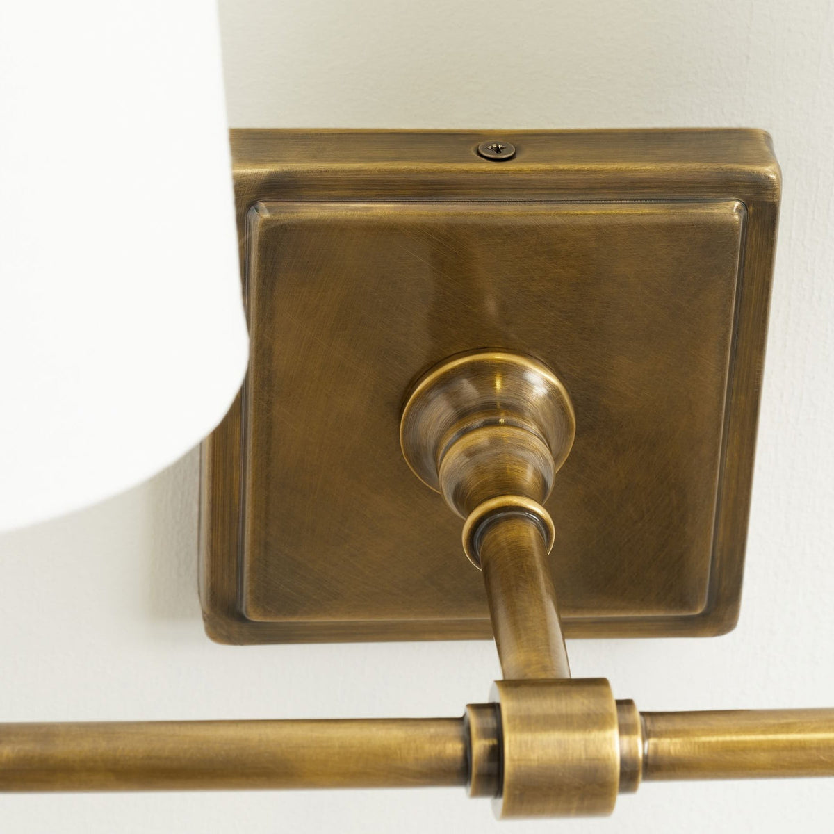 Vicarara Vintage Industrial Messing-Stoff-Wandleuchte