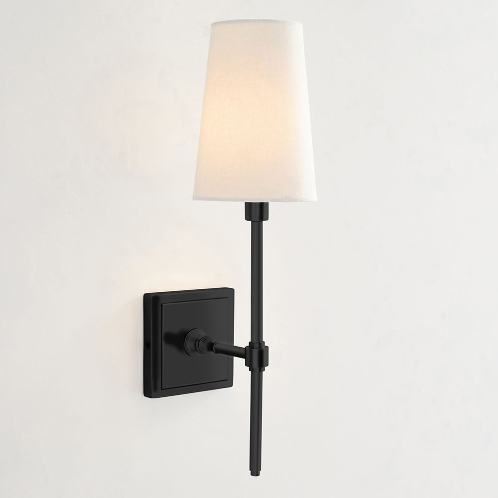 Vicarara Vintage Industrial Messing-Stoff-Wandleuchte