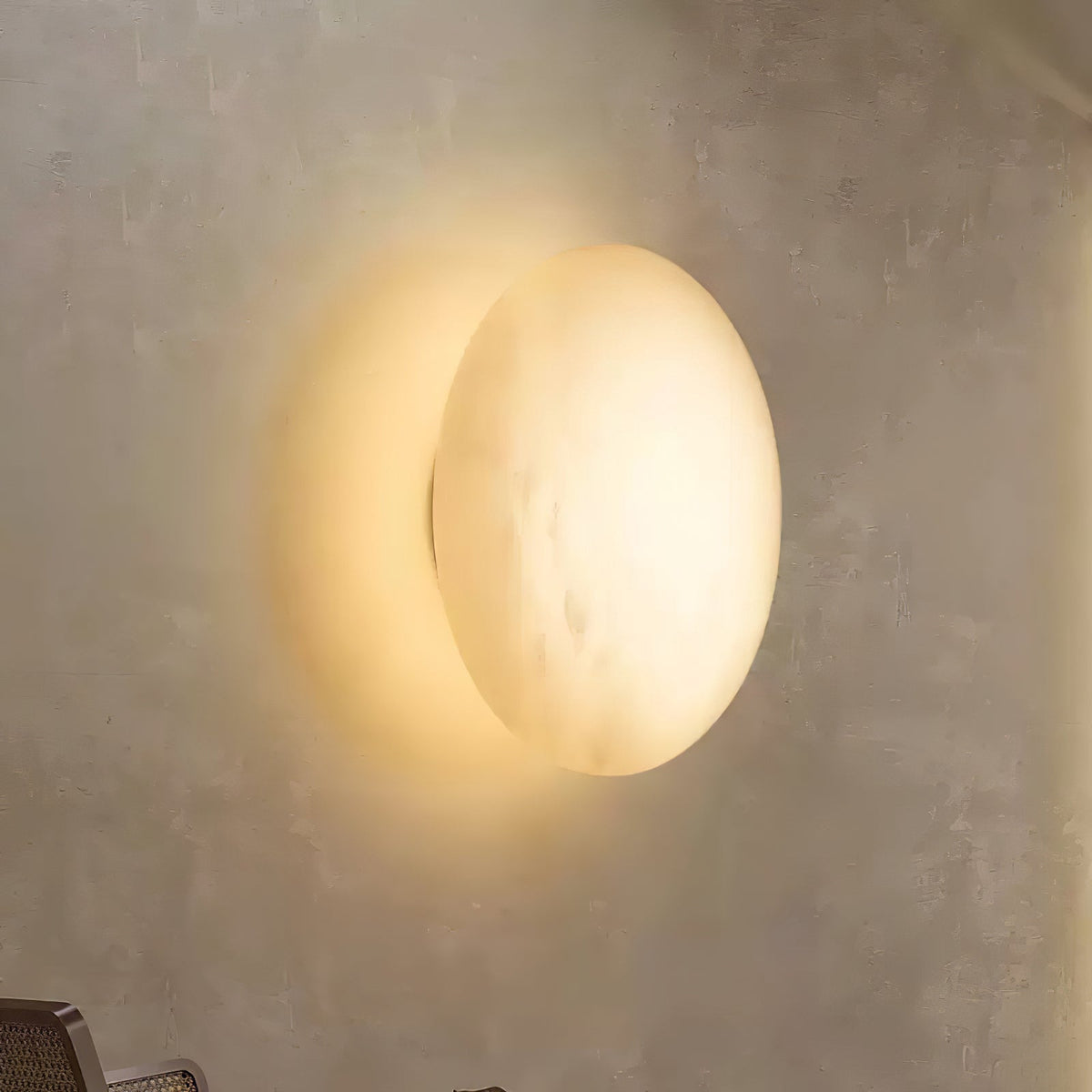 Eurthais Minimalistische Alabaster-Wandleuchte