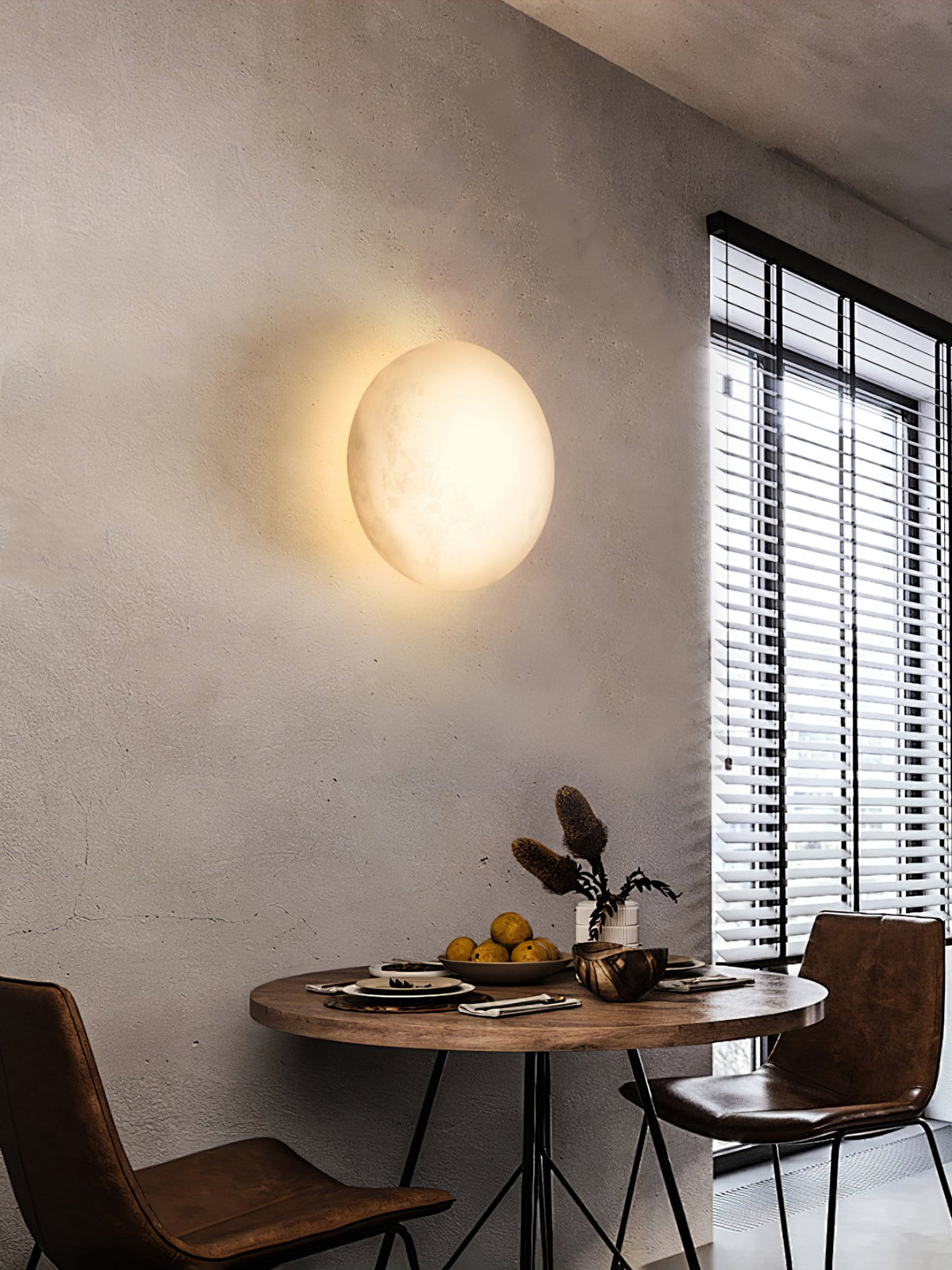 Eurthais Minimalistische Alabaster-Wandleuchte