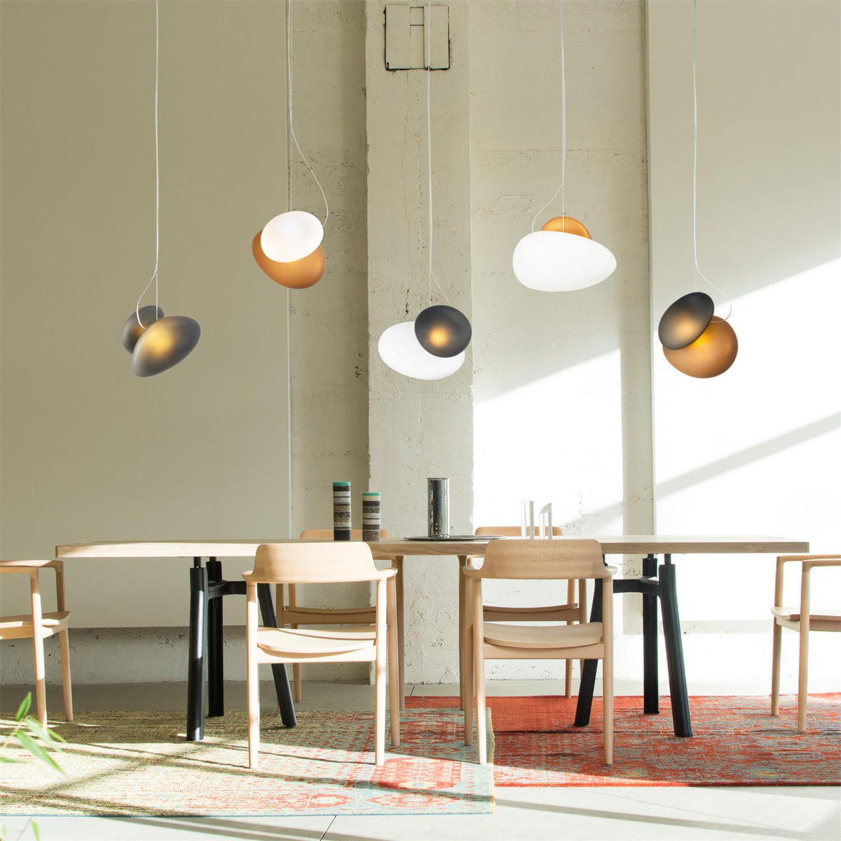 Mervan Milchglas Pendelleuchte