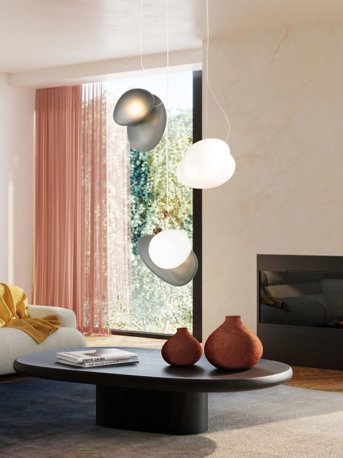 Mervan Milchglas Pendelleuchte