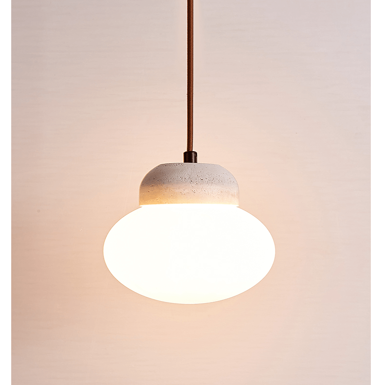 Sora Pendelleuchte in Kieselsteinform