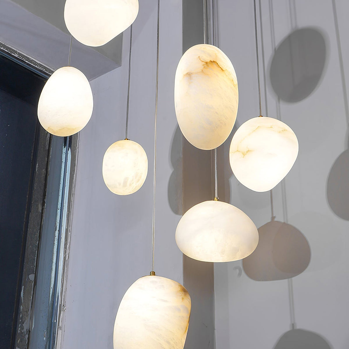 Jorveth Alabaster Pendelleuchte