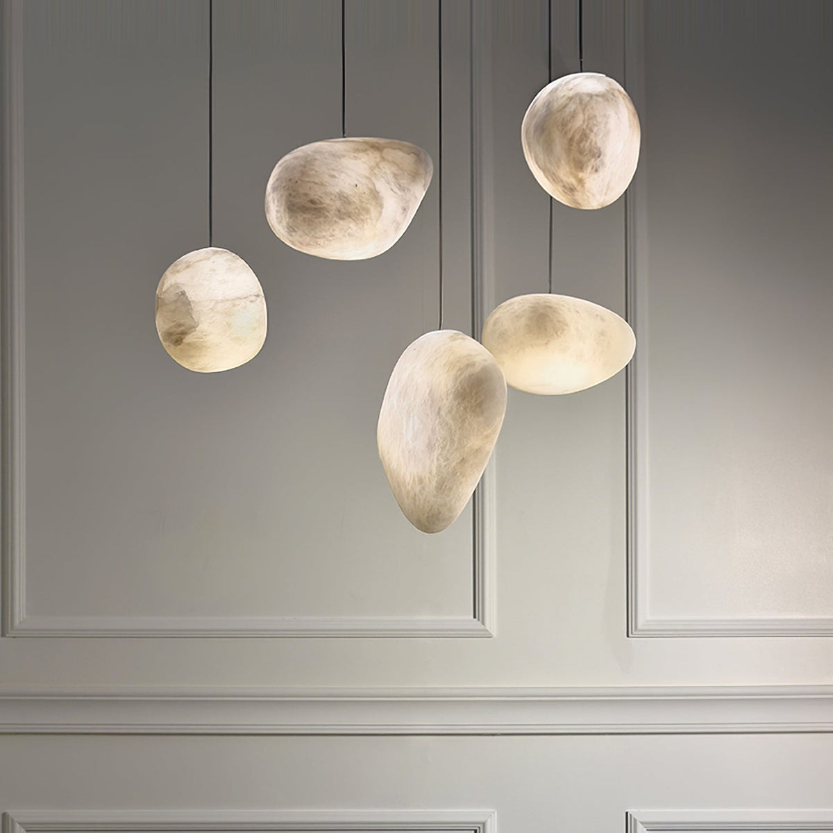 Jorveth Alabaster Pendelleuchte