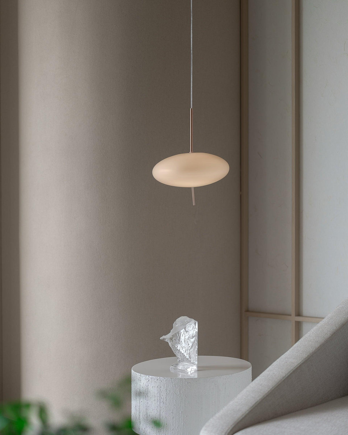 Velarena zeitgenössische Pendelleuchte aus Glas