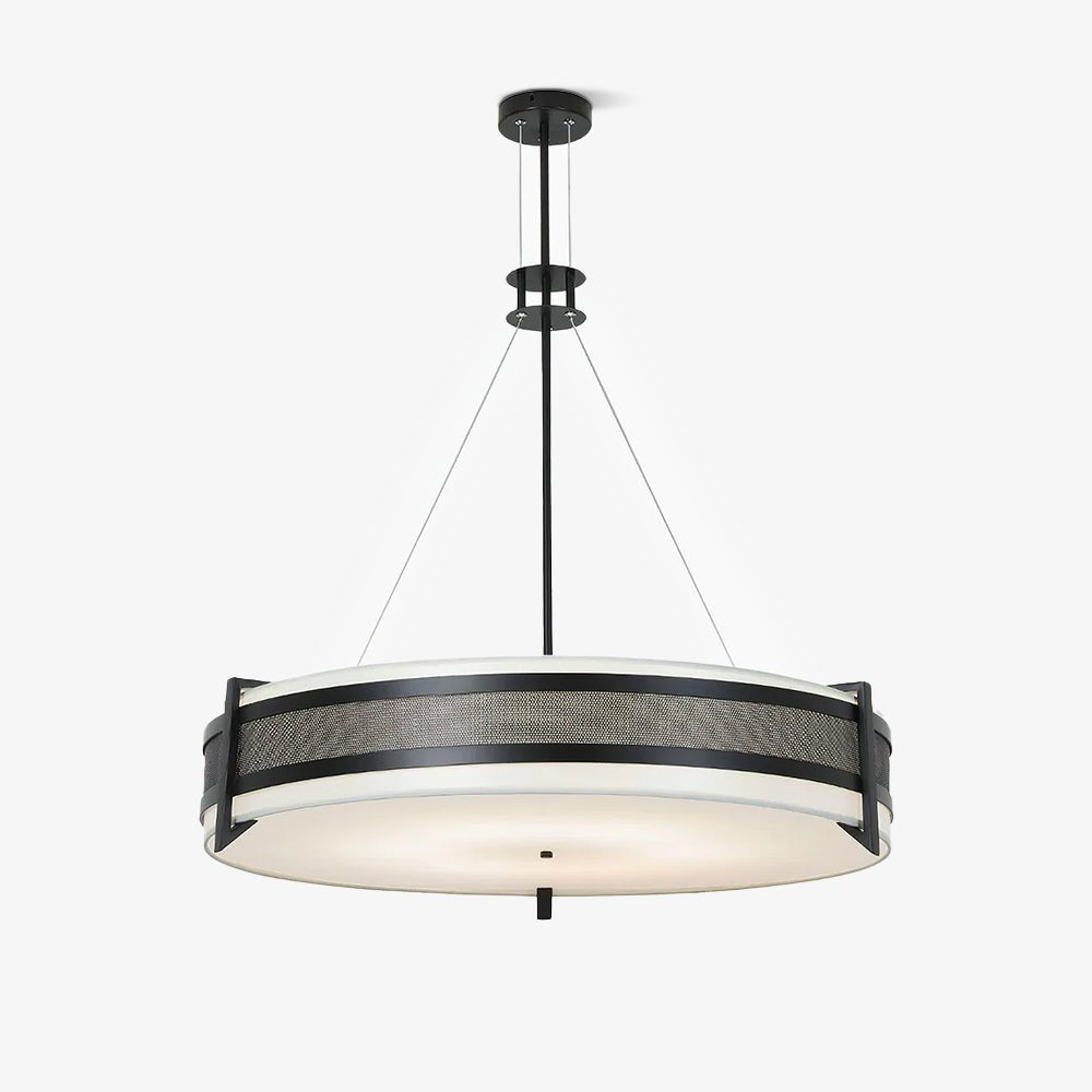 Rivanora Kronleuchter Pedesina Schwarz Mesh LED