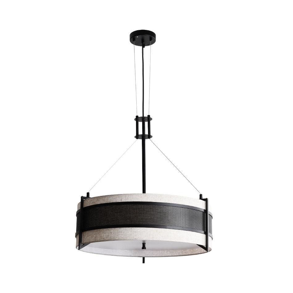 Rivanora Kronleuchter Pedesina Schwarz Mesh LED