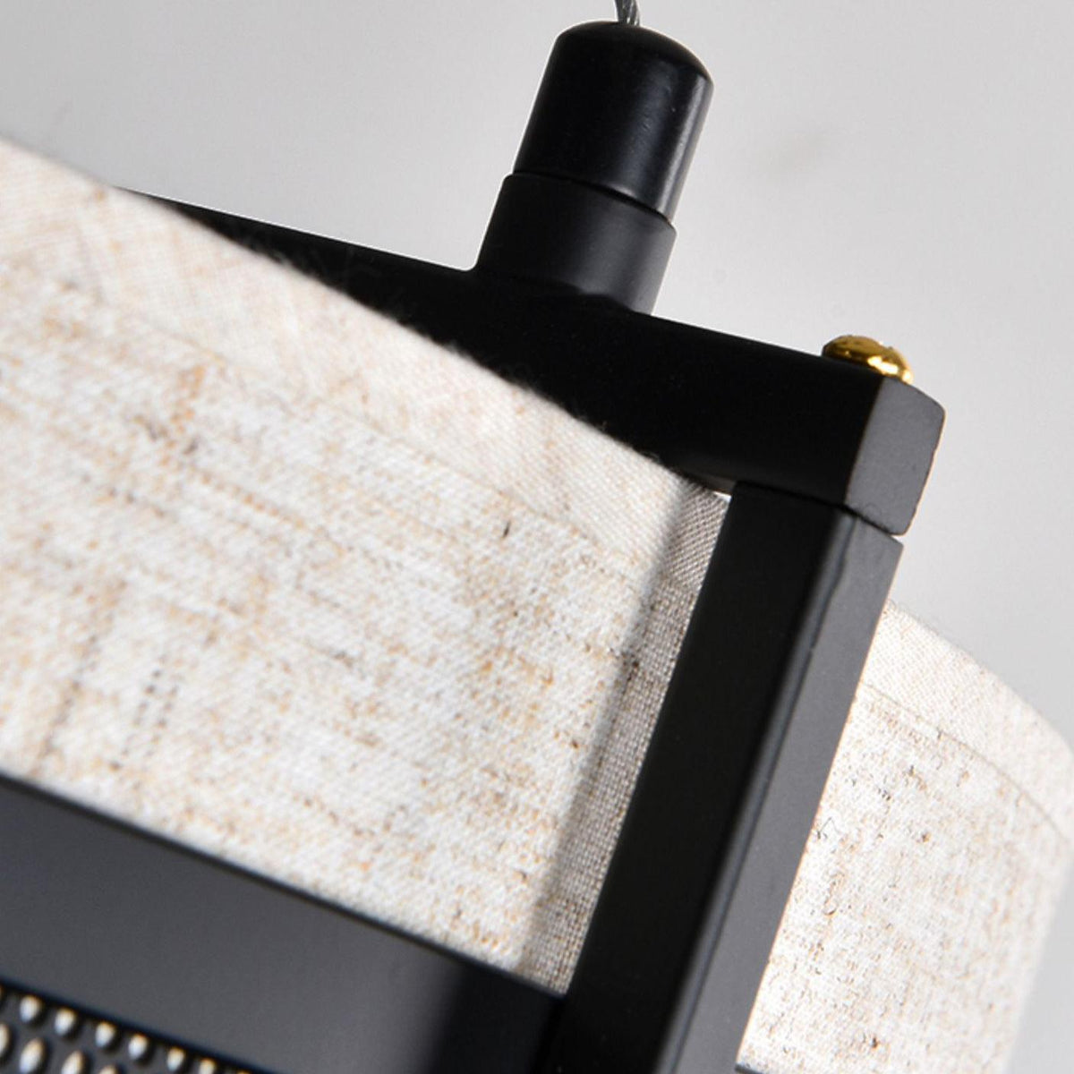 Rivanora Kronleuchter Pedesina Schwarz Mesh LED