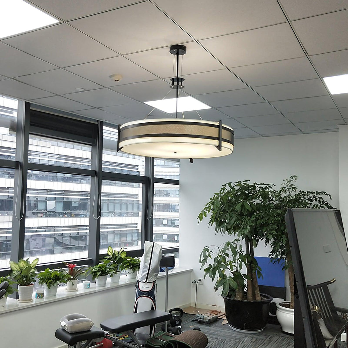 Rivanora Kronleuchter Pedesina Schwarz Mesh LED
