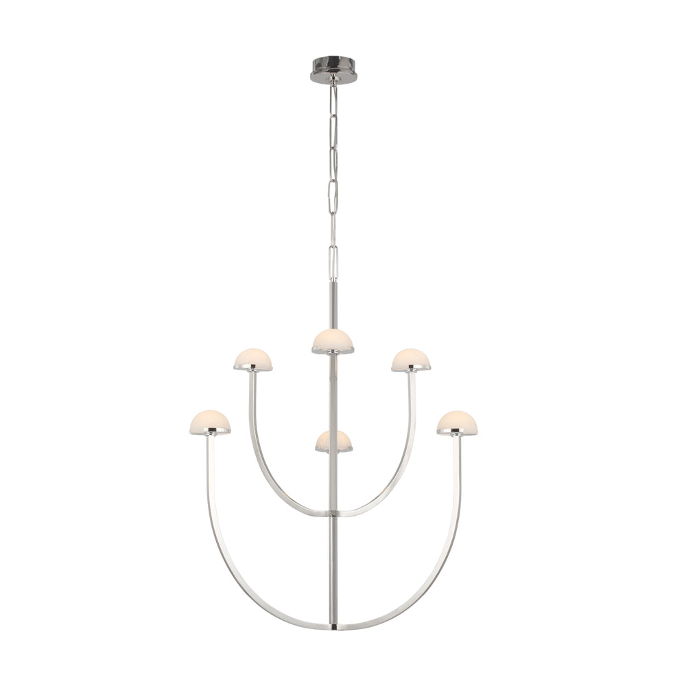 Pedra Kronleuchter Alabaster minimalistische Bogengeometrie