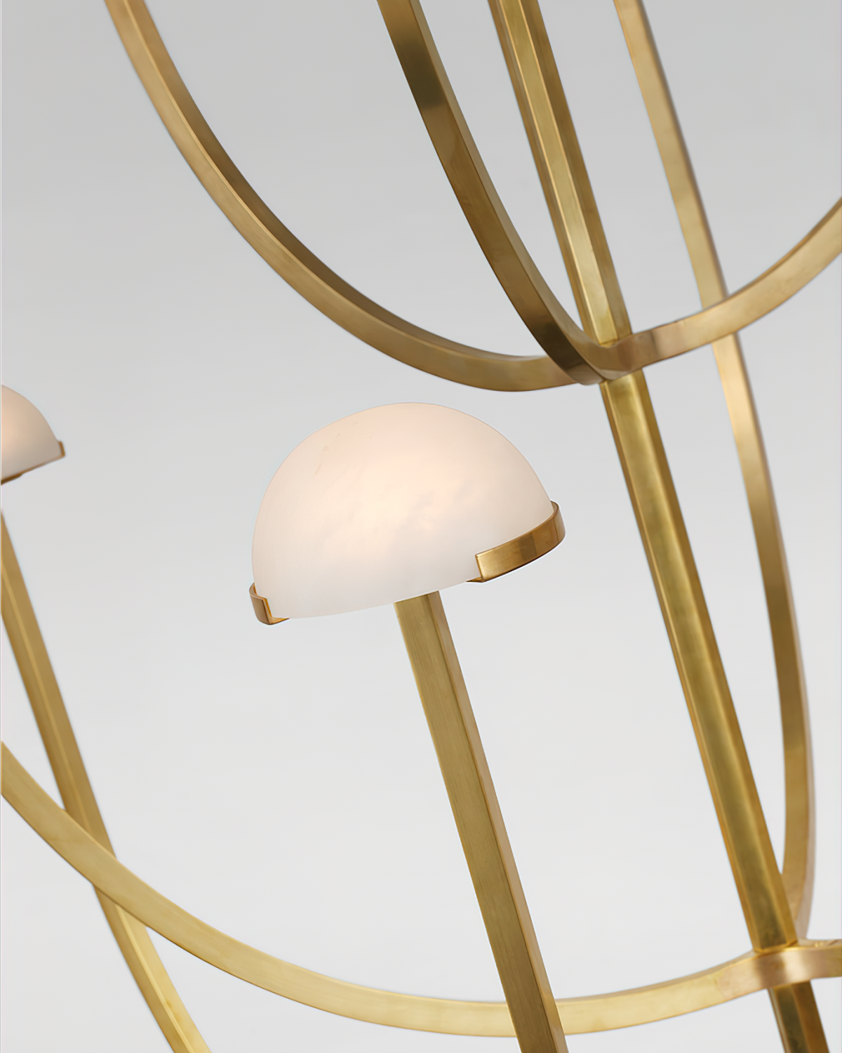 Pedra Kronleuchter Alabaster minimalistische Bogengeometrie