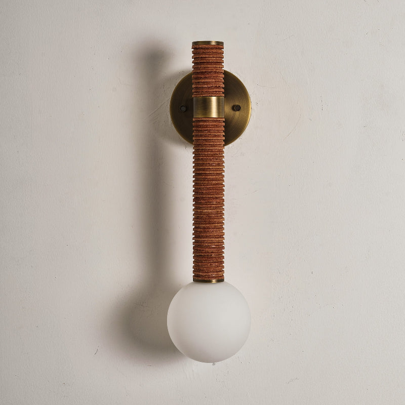 Cordelia Wandleuchte Antique Brass & Braun