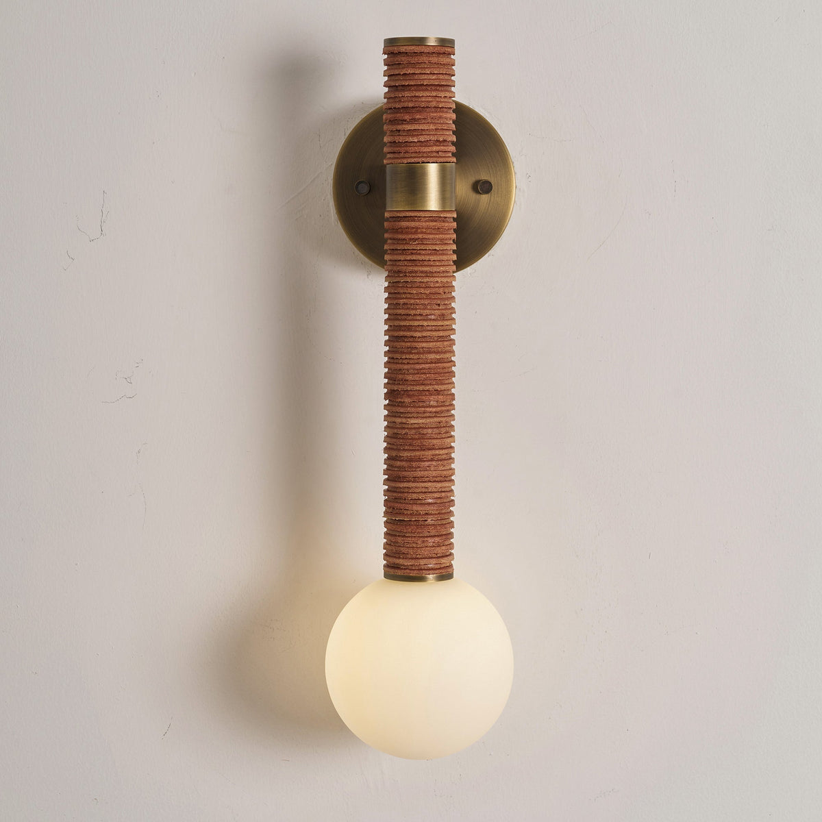 Cordelia Wandleuchte Antique Brass & Braun