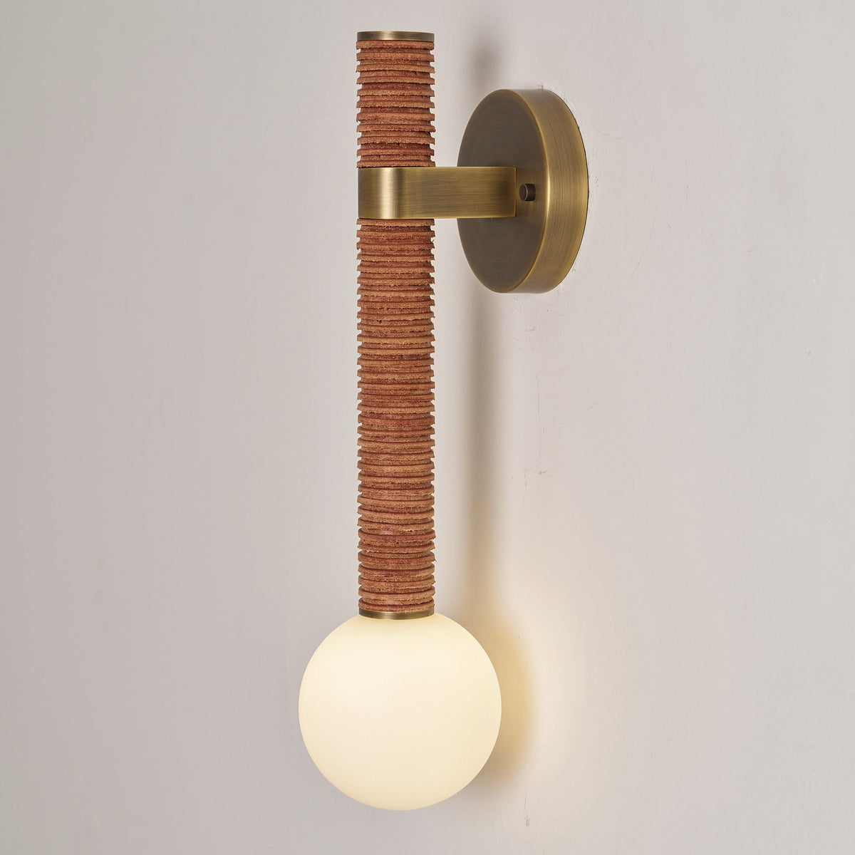 Cordelia Wandleuchte Antique Brass & Braun