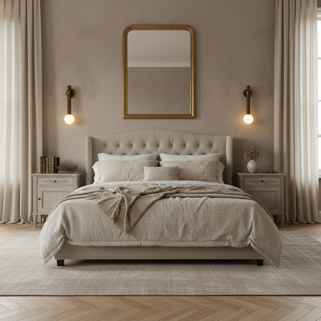 Cordelia Wandleuchte Antique Brass & Braun