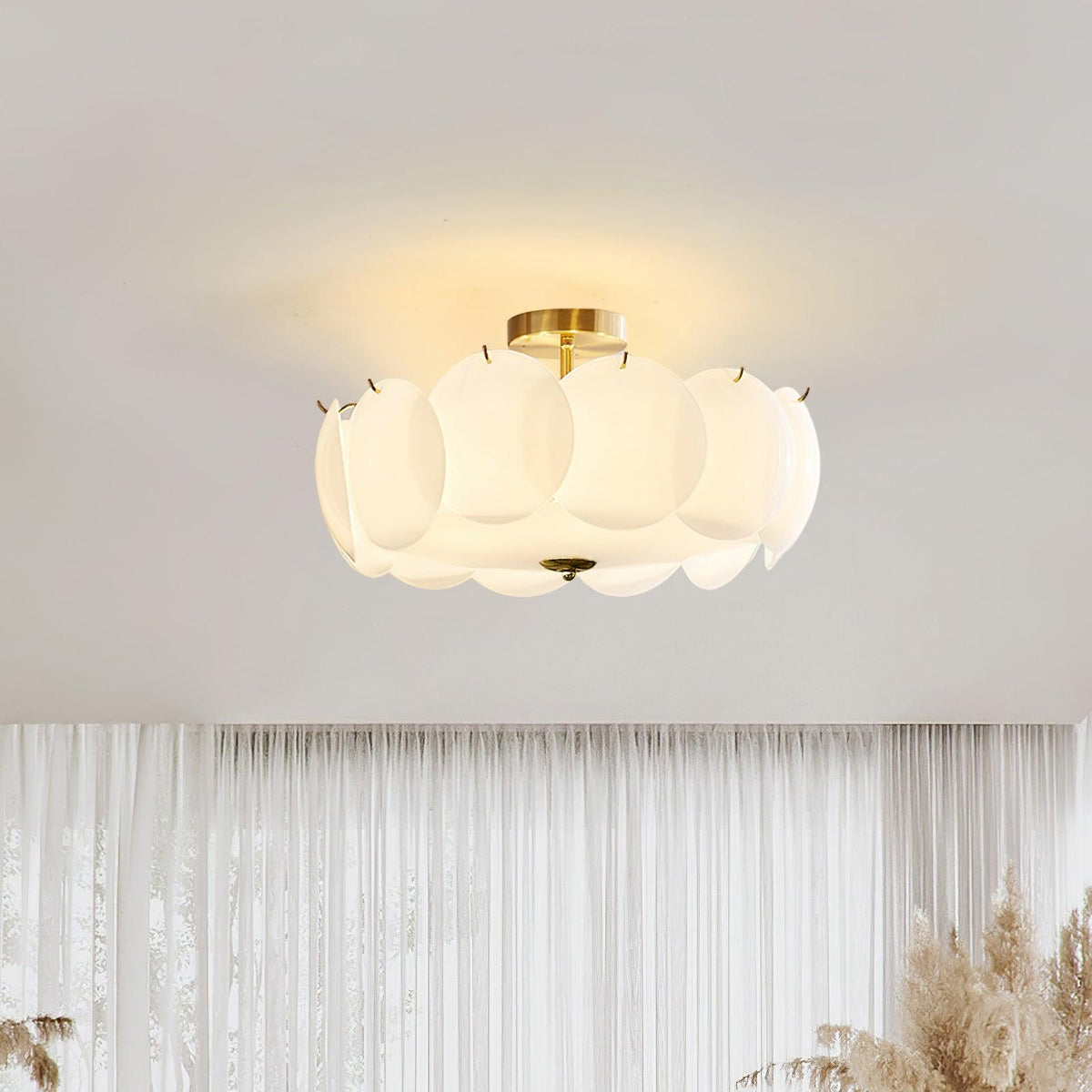 Brolin Deckenleuchte Glas Glamorous Ripple