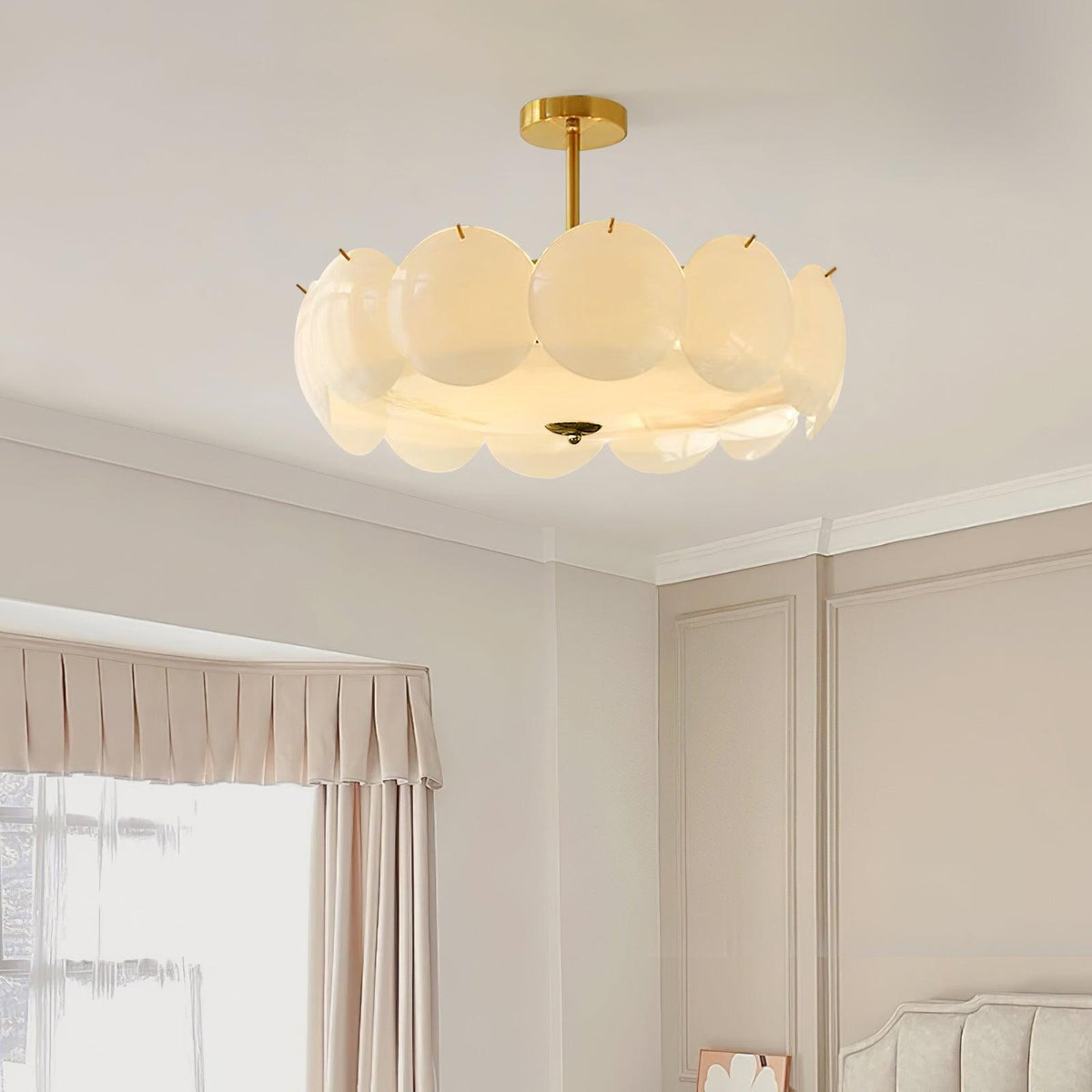 Brolin Deckenleuchte Glas Glamorous Ripple