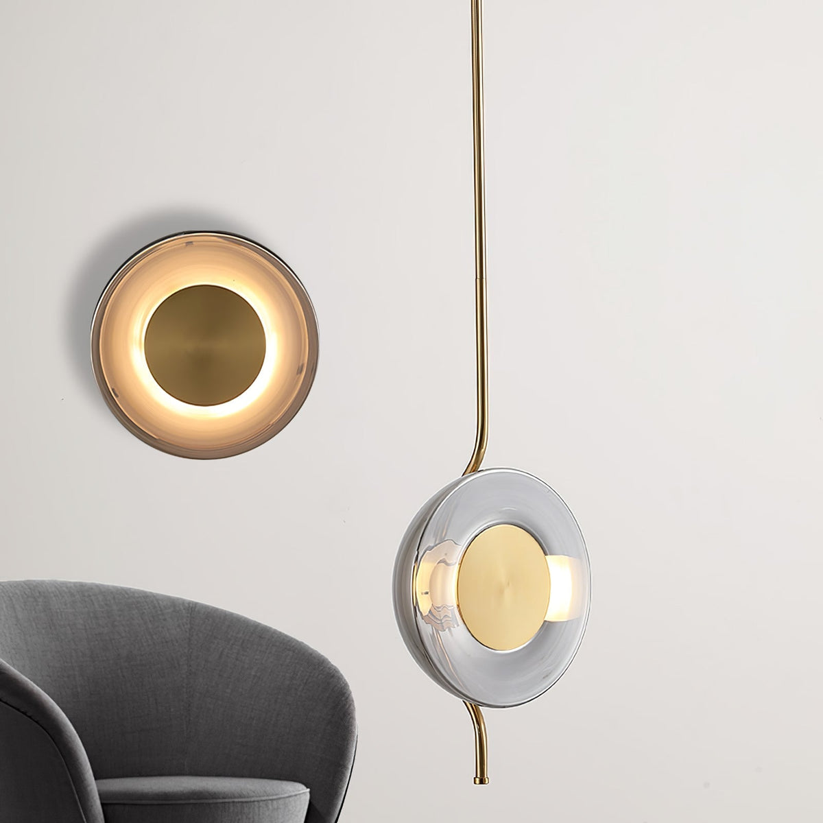 Umirus zeitgenössische minimalistische Pendelleuchte aus Glas