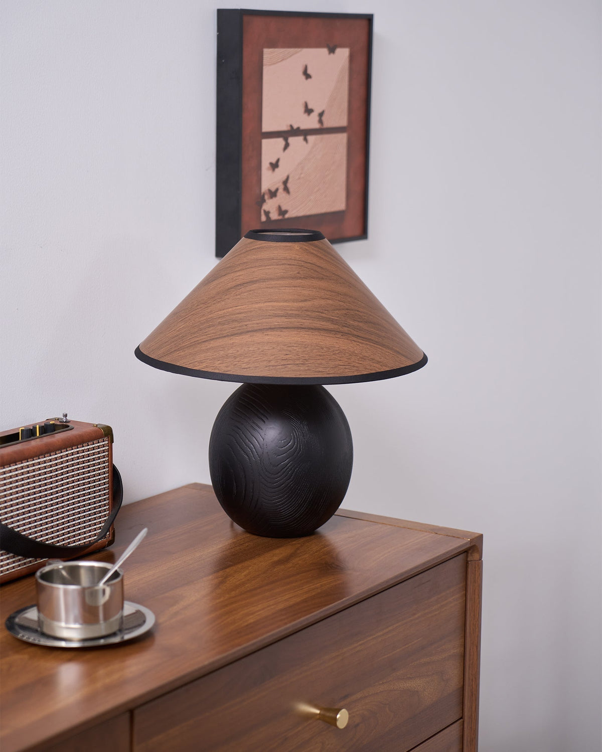 Calenena Tischleuchte Kegelorganisch Modern Schlafzimmer | Cielum