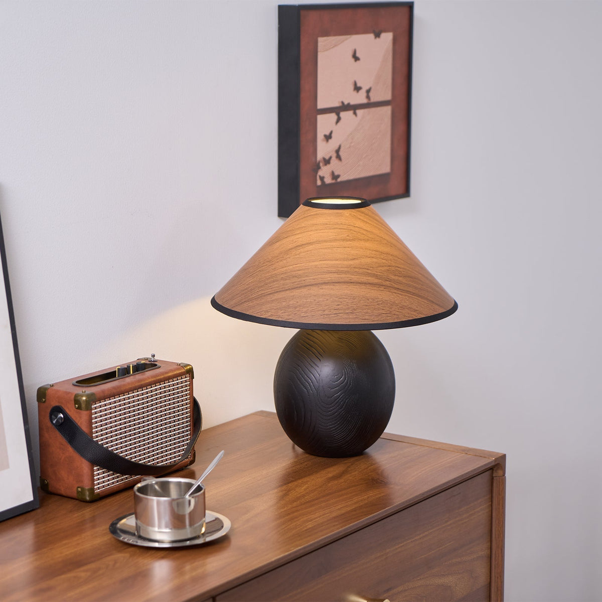 Calenena Tischleuchte Kegelorganisch Modern Schlafzimmer | Cielum