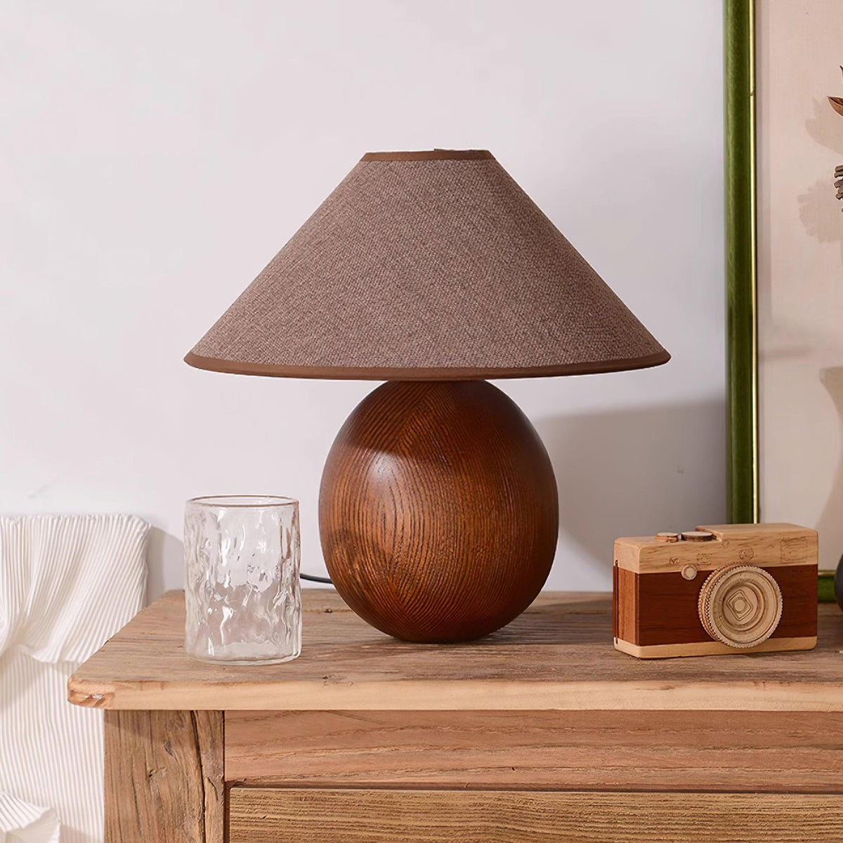Calenena Tischleuchte Kegelorganisch Modern Schlafzimmer | Cielum