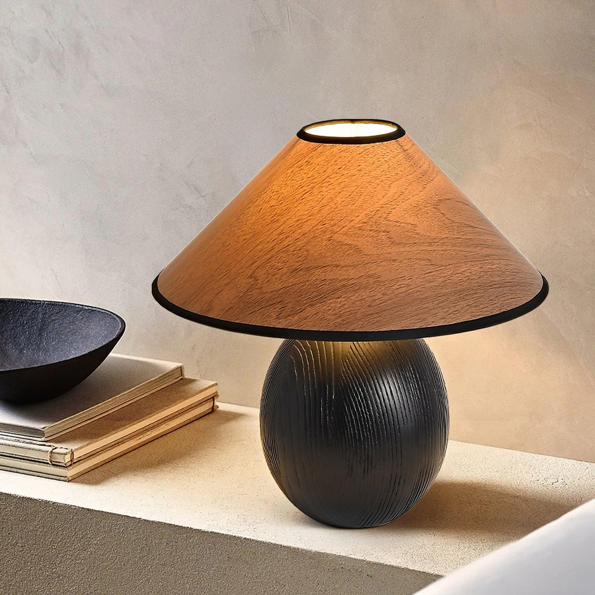 Calenena Tischleuchte Kegelorganisch Modern Schlafzimmer | Cielum