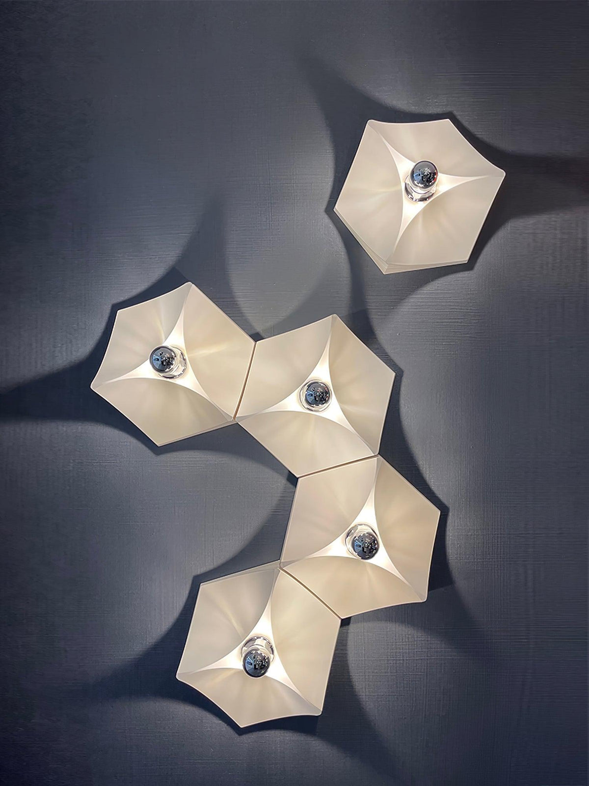 Linuira Wandleuchte Stoff Geometrisch