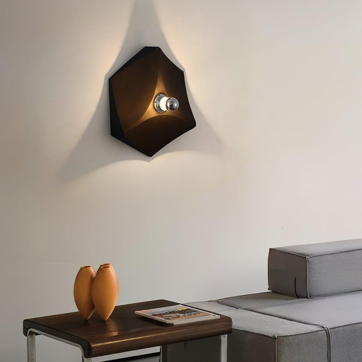 Linuira Wandleuchte Stoff Geometrisch