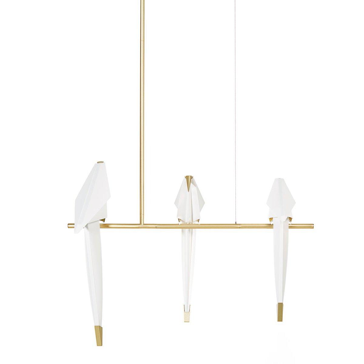 Lunuian Kronleuchter Kronleuchte Papier Crane Bird Skulpturale LED