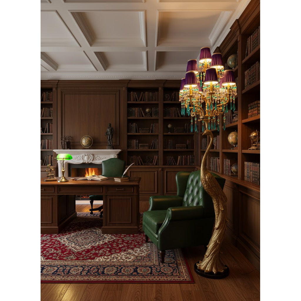 Pavona Stehleuchte Hollywood Regency Wohnzimmer | Cielum