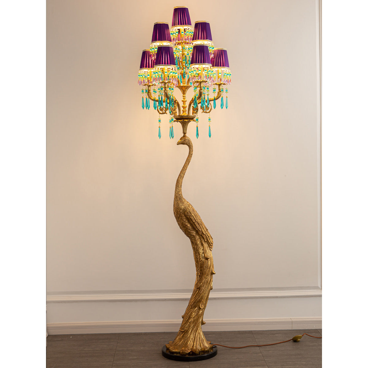 Pavona Stehleuchte Hollywood Regency Wohnzimmer | Cielum