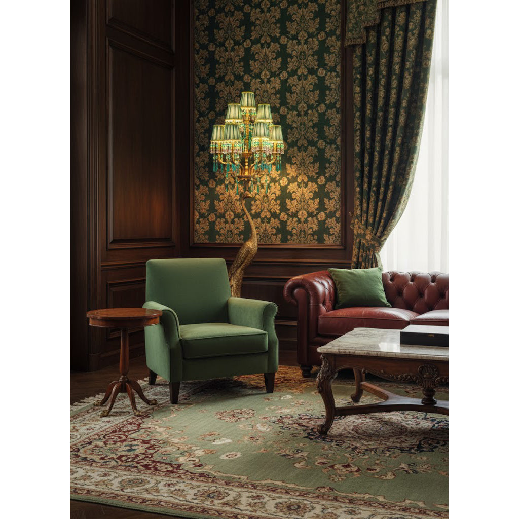 Pavona Stehleuchte Hollywood Regency Wohnzimmer | Cielum