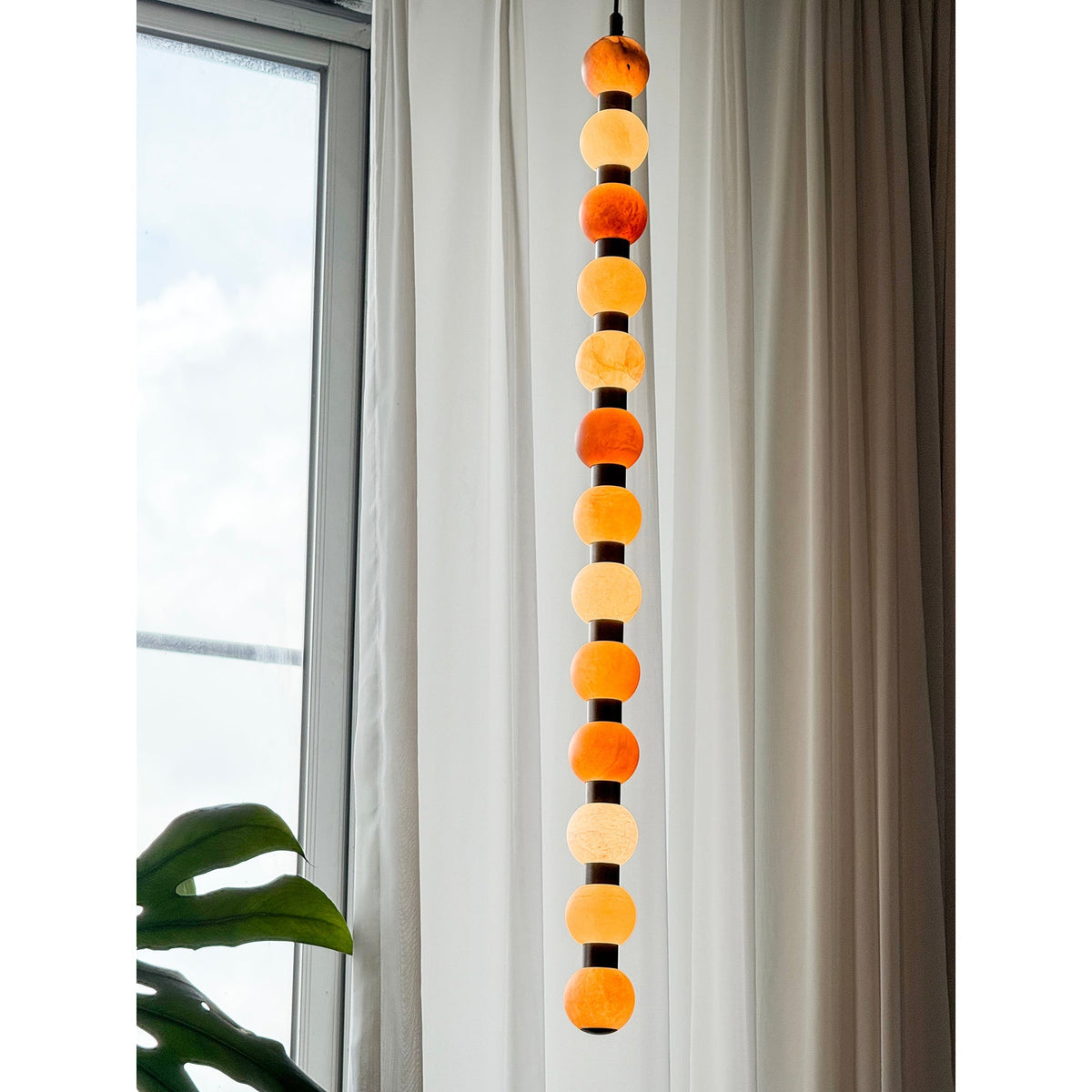 Loxford Alabaster-Pendelleuchte