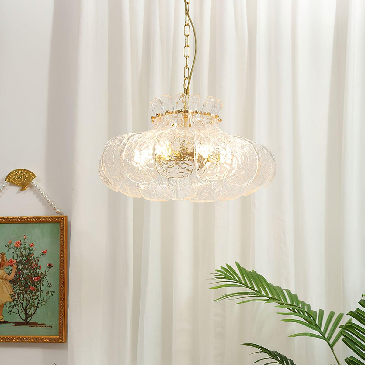 Ariv Messing & Glas Glam Pendelleuchte