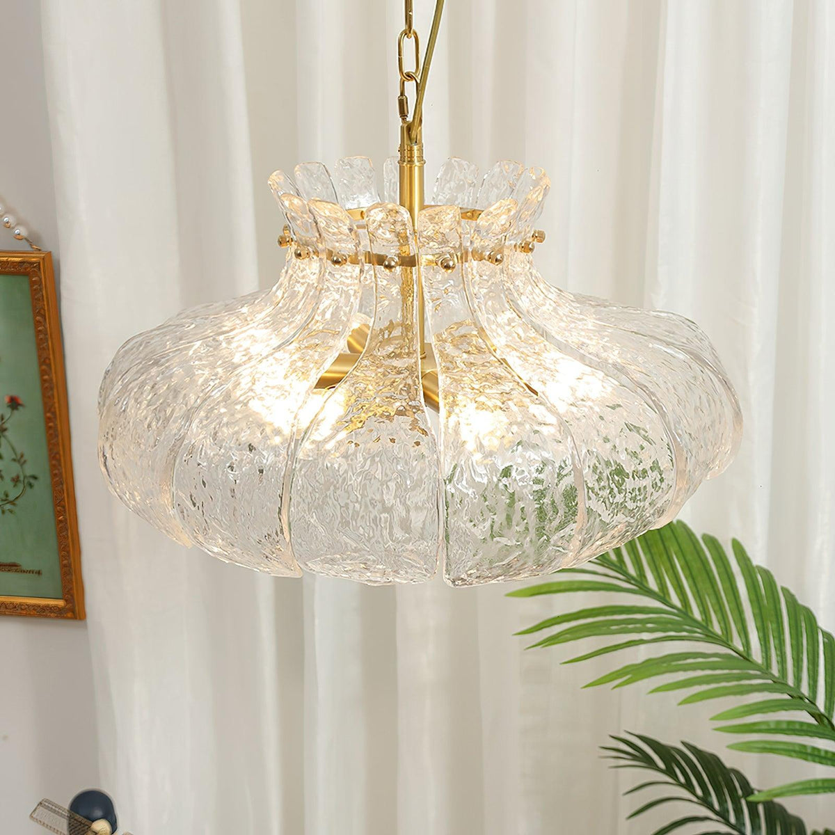 Ariv Messing & Glas Glam Pendelleuchte
