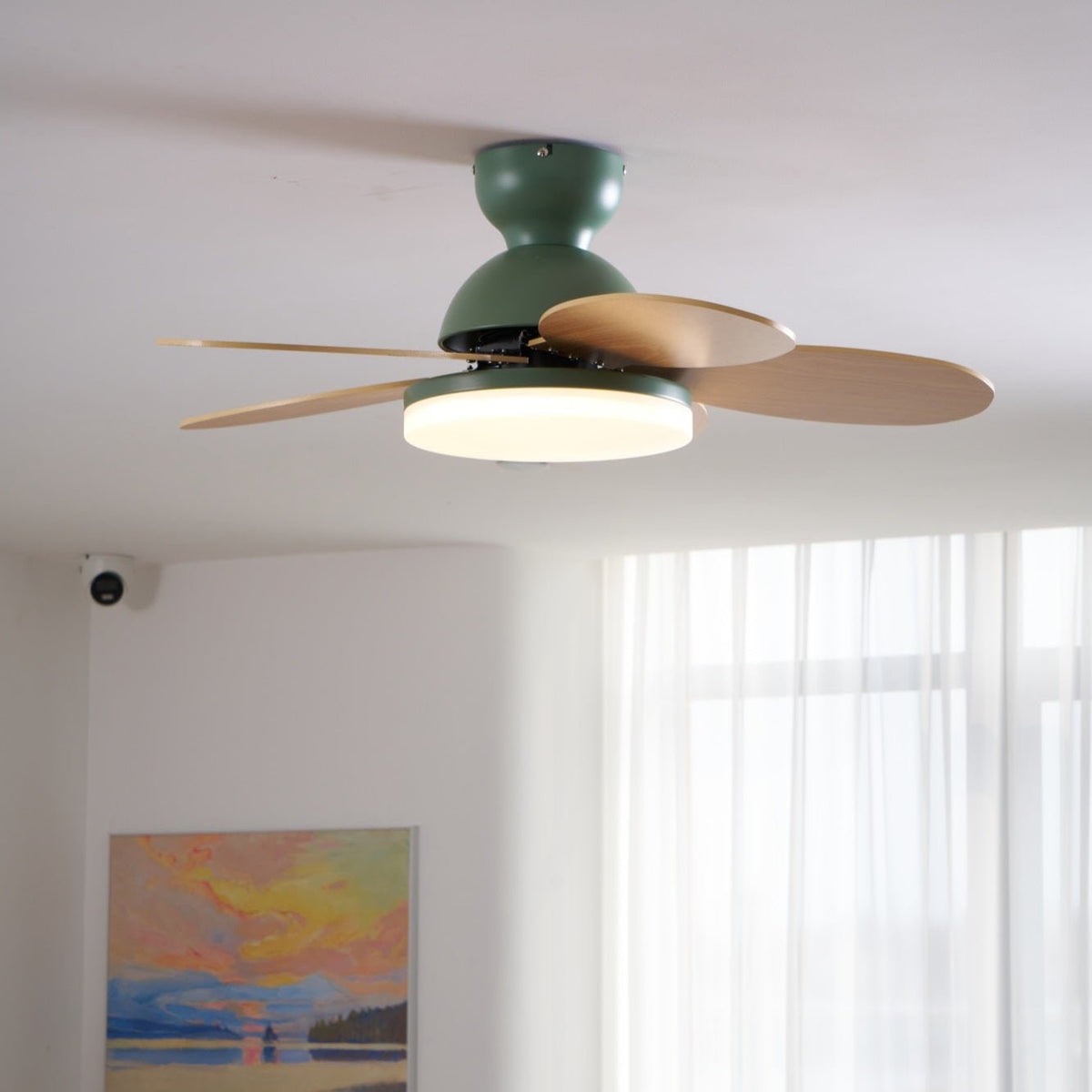 Eireise bunte Glas-Kinder-Deckenventilator mit Beleuchtung